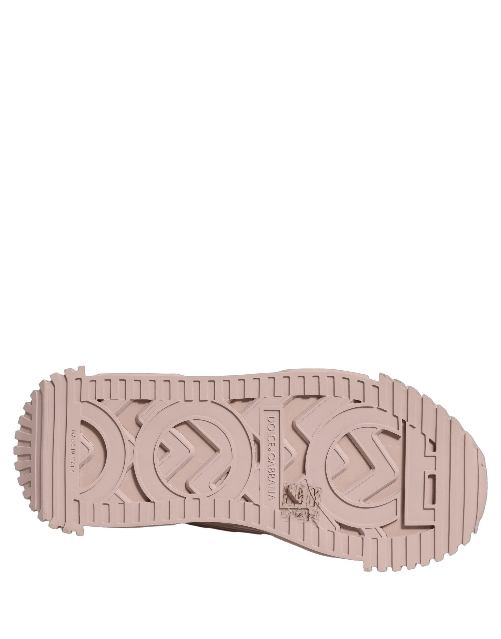 Dolce & Gabbana Pink Lace NS1 Low Top Sneakers