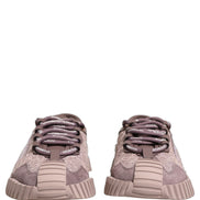 Dolce & Gabbana Pink Lace NS1 Low Top Sneakers