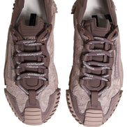 Dolce & Gabbana Pink Lace NS1 Low Top Sneakers
