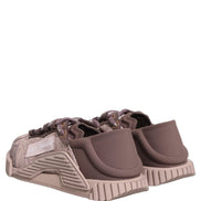 Dolce & Gabbana Pink Lace NS1 Low Top Sneakers