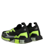 Dolce & Gabbana Black Green Sorrento Low Top Sneakers