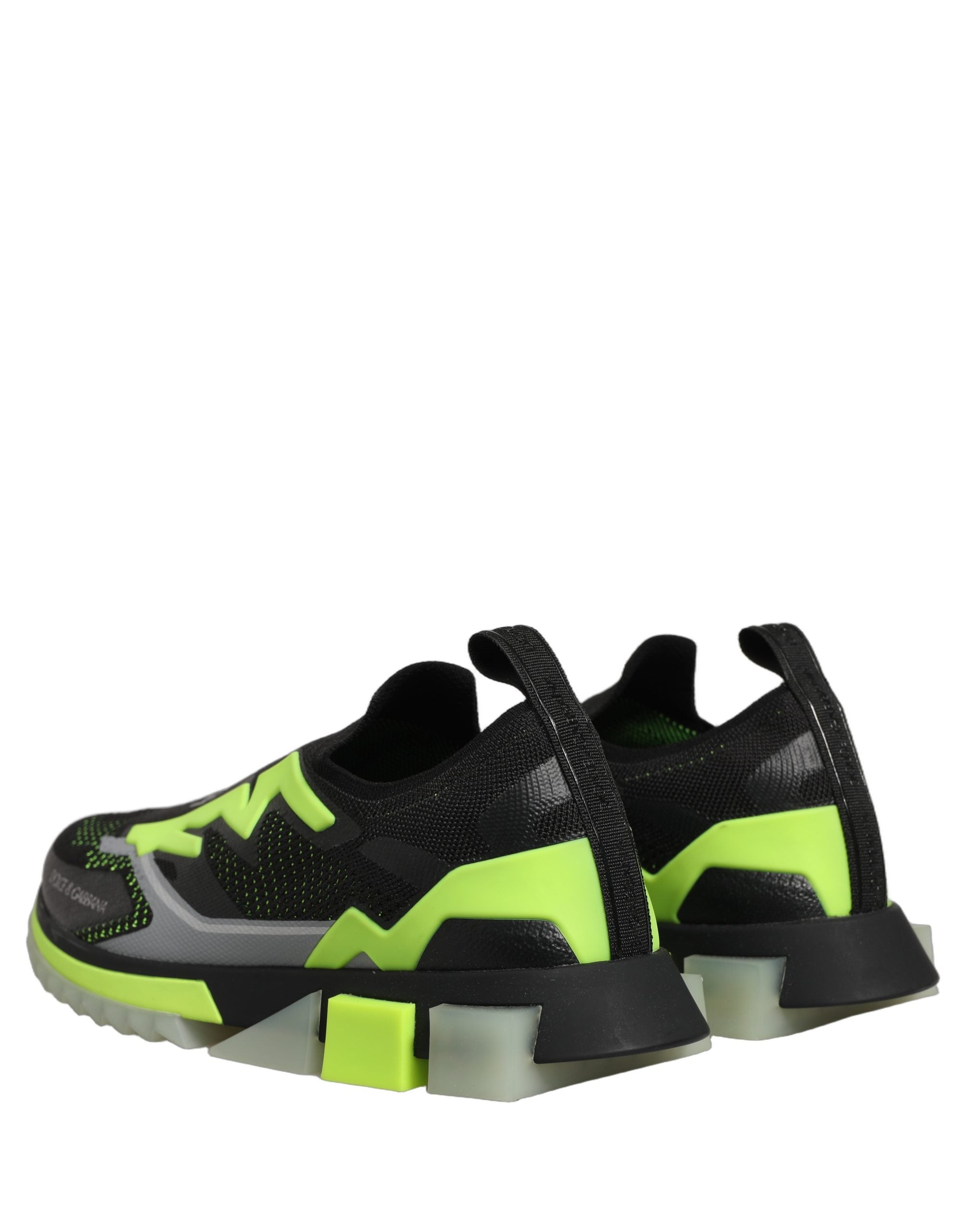 Dolce & Gabbana Black Green Sorrento Low Top Sneakers