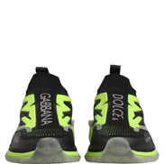 Dolce & Gabbana Black Green Sorrento Low Top Sneakers