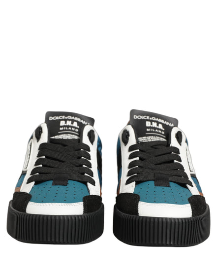 Dolce & Gabbana Multicolor Leather MIAMI Low Top Sneakers