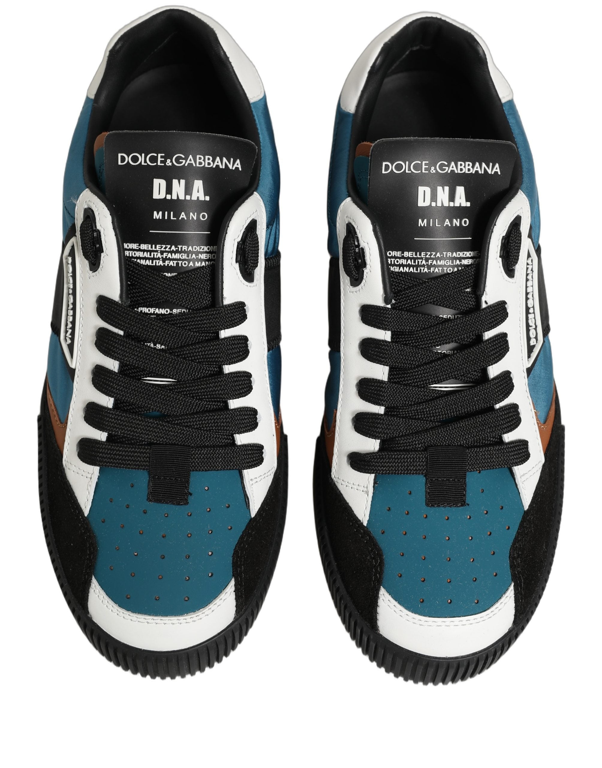 Dolce & Gabbana Multicolor Leather MIAMI Low Top Sneakers