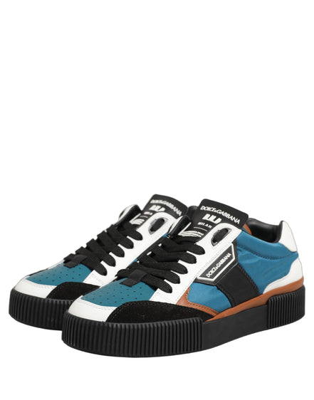 Dolce & Gabbana Multicolor Leather MIAMI Low Top Sneakers