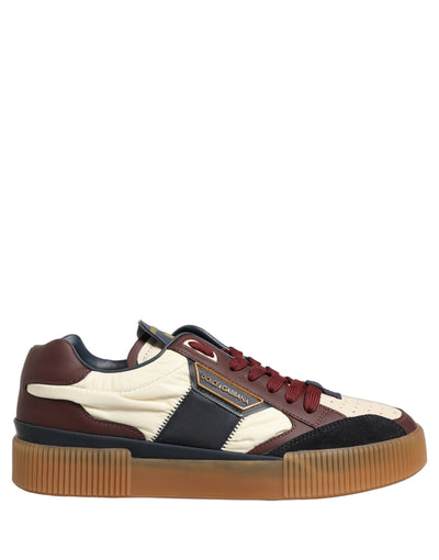 Dolce & Gabbana Multicolor Leather MIAMI Low Top Sneakers