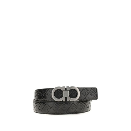 Ferragamo Black Gancini Belt
