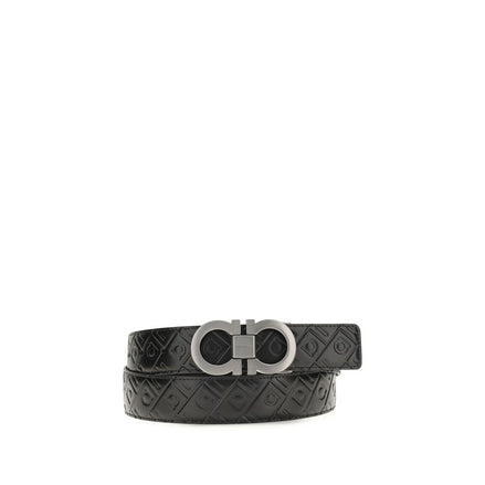 Ferragamo Black Gancini Belt
