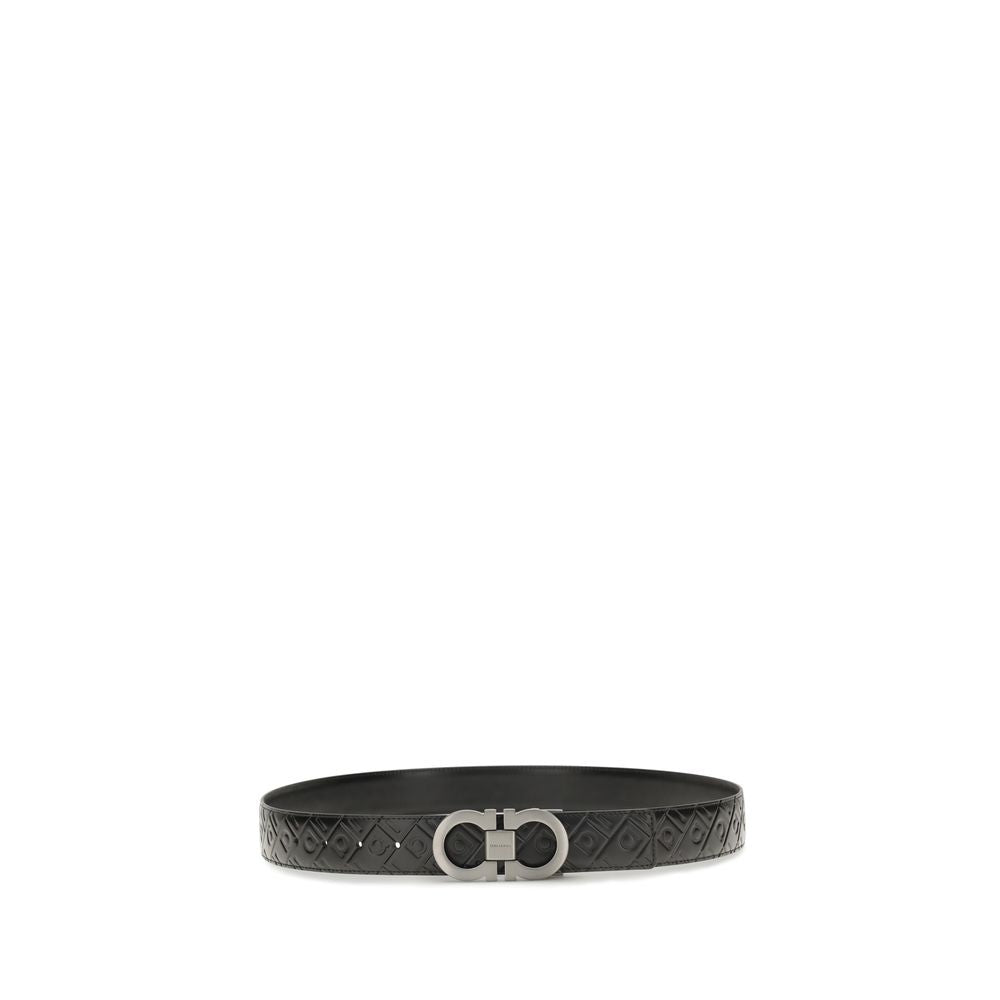 Ferragamo Black Gancini Belt