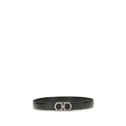 Ferragamo Black Gancini Belt