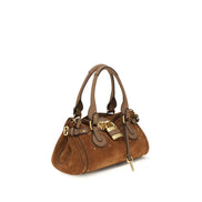 Chloé Brown Paddington Suede Shoulder Bag