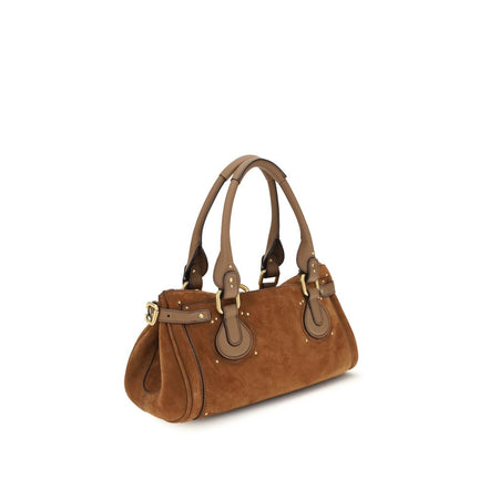 Chloé Brown Paddington Suede Shoulder Bag