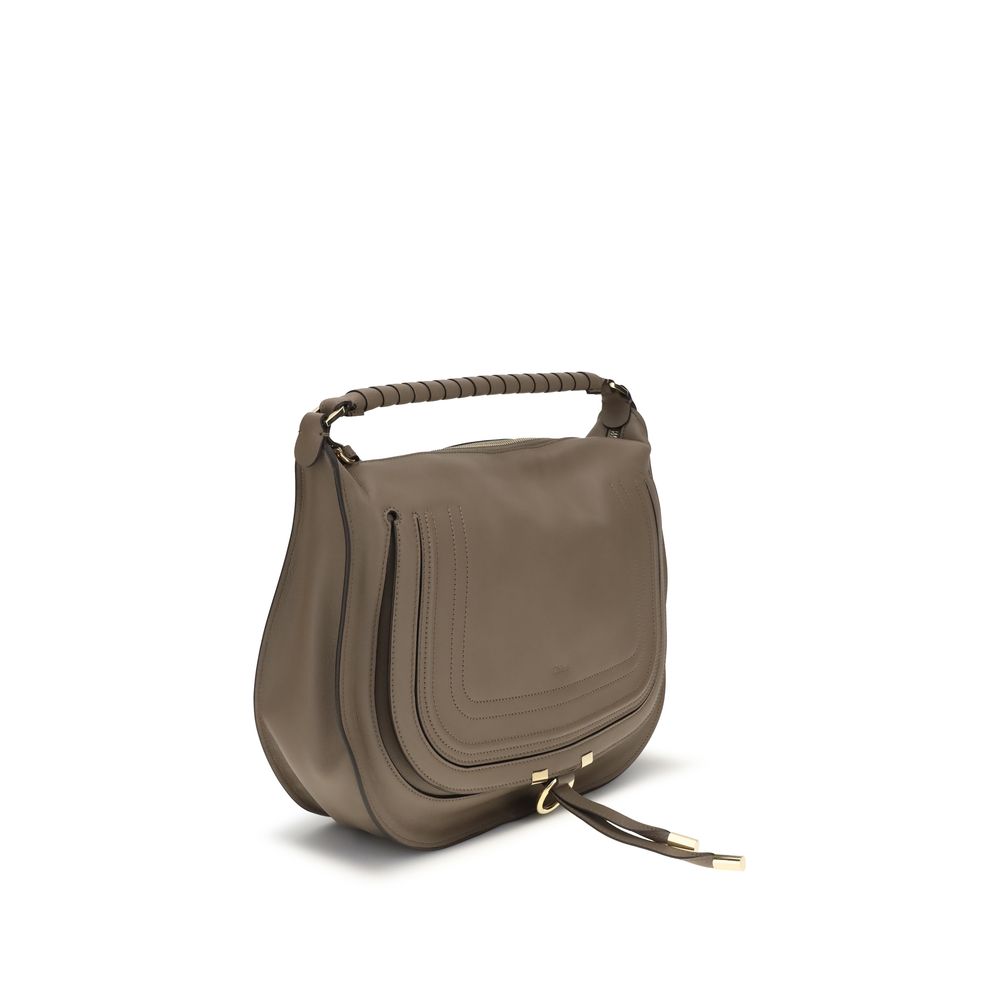 Chloé Beige Marcie Shoulder Bag