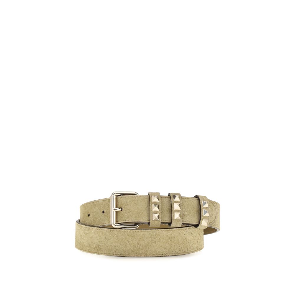 Valentino Garavani Beige Suede Belt