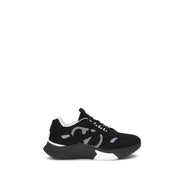Valentino Garavani Black Fabric Athletic Sneakers