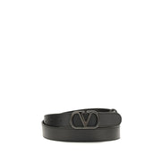 Valentino Garavani Black VLogo Signature Belt