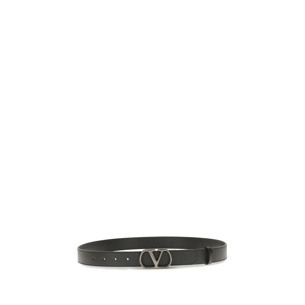 Valentino Garavani Black VLogo Signature Belt