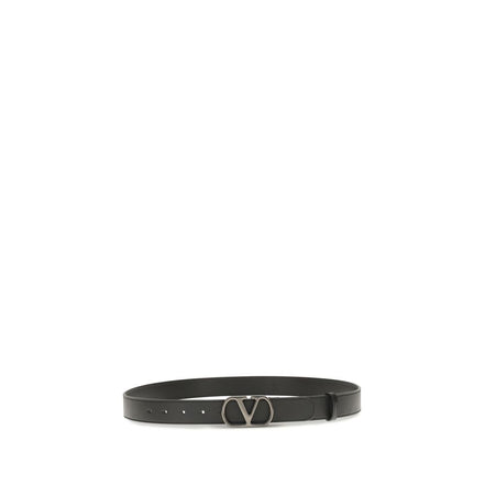 Valentino Garavani Black VLogo Signature Belt