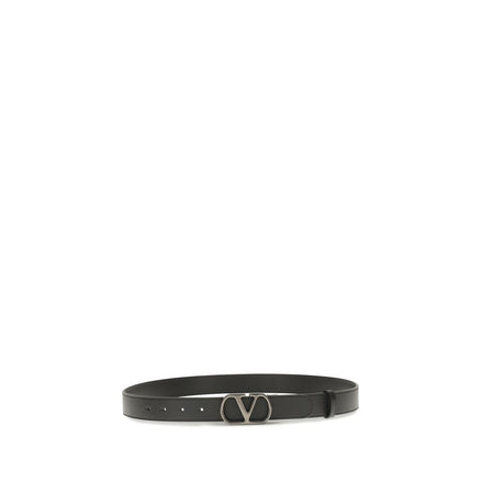 Valentino Garavani Black VLogo Signature Belt