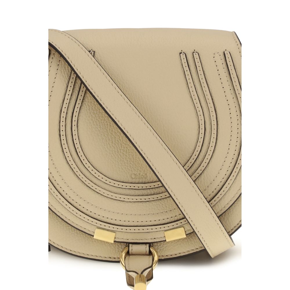 Chloé Beige Marcie Small Shoulder Bag