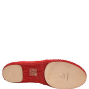 Dolce & Gabbana Red Taormina Lace Espadrille Flats