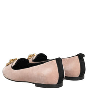 Dolce & Gabbana Pink Velvet Devotion Loafers