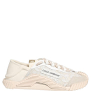 Dolce & Gabbana White Lace NS1 Low Top Sneakers