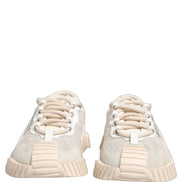 Dolce & Gabbana White Lace NS1 Low Top Sneakers