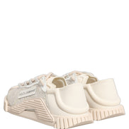 Dolce & Gabbana White Lace NS1 Low Top Sneakers