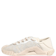 Dolce & Gabbana White Lace NS1 Low Top Sneakers