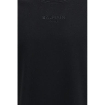 Balmain Black Cotton T-Shirt