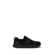 Prada Black Leather Athletic Sneakers