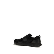 Prada Black Leather Athletic Sneakers