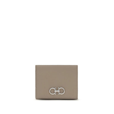 Ferragamo Beige Calf Leather Shoulder Bag