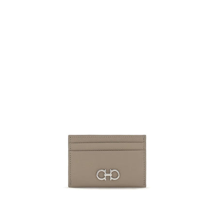 Ferragamo Beige Calf Leather Wallet