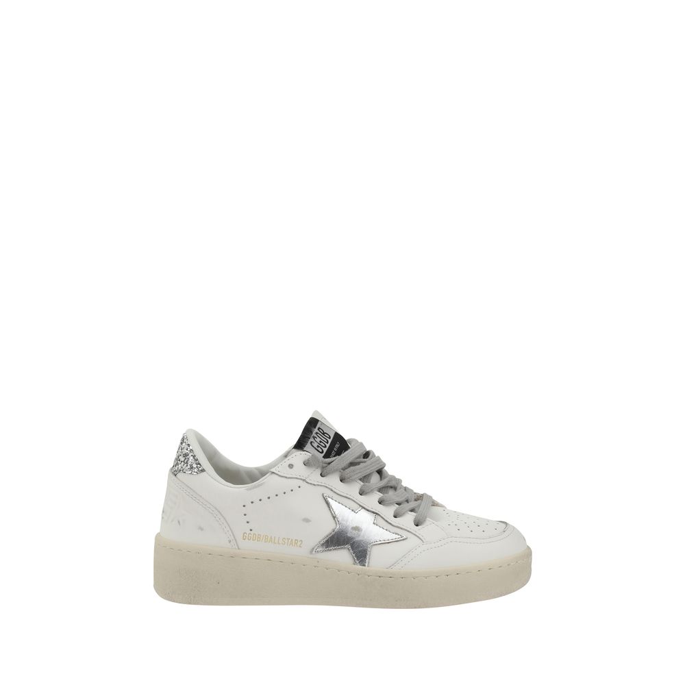 Golden Goose Silver Low Top Sneakers