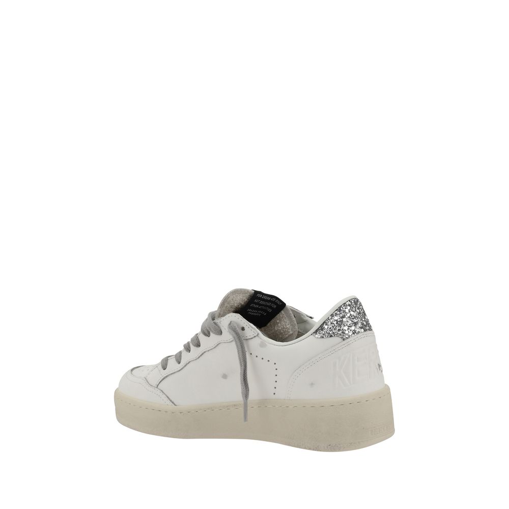 Golden Goose Silver Low Top Sneakers