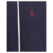 Brunello Cucinelli Blue Nylon Shell Jacket