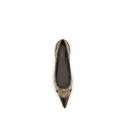 Gucci Beige Fabric Ballet Flats