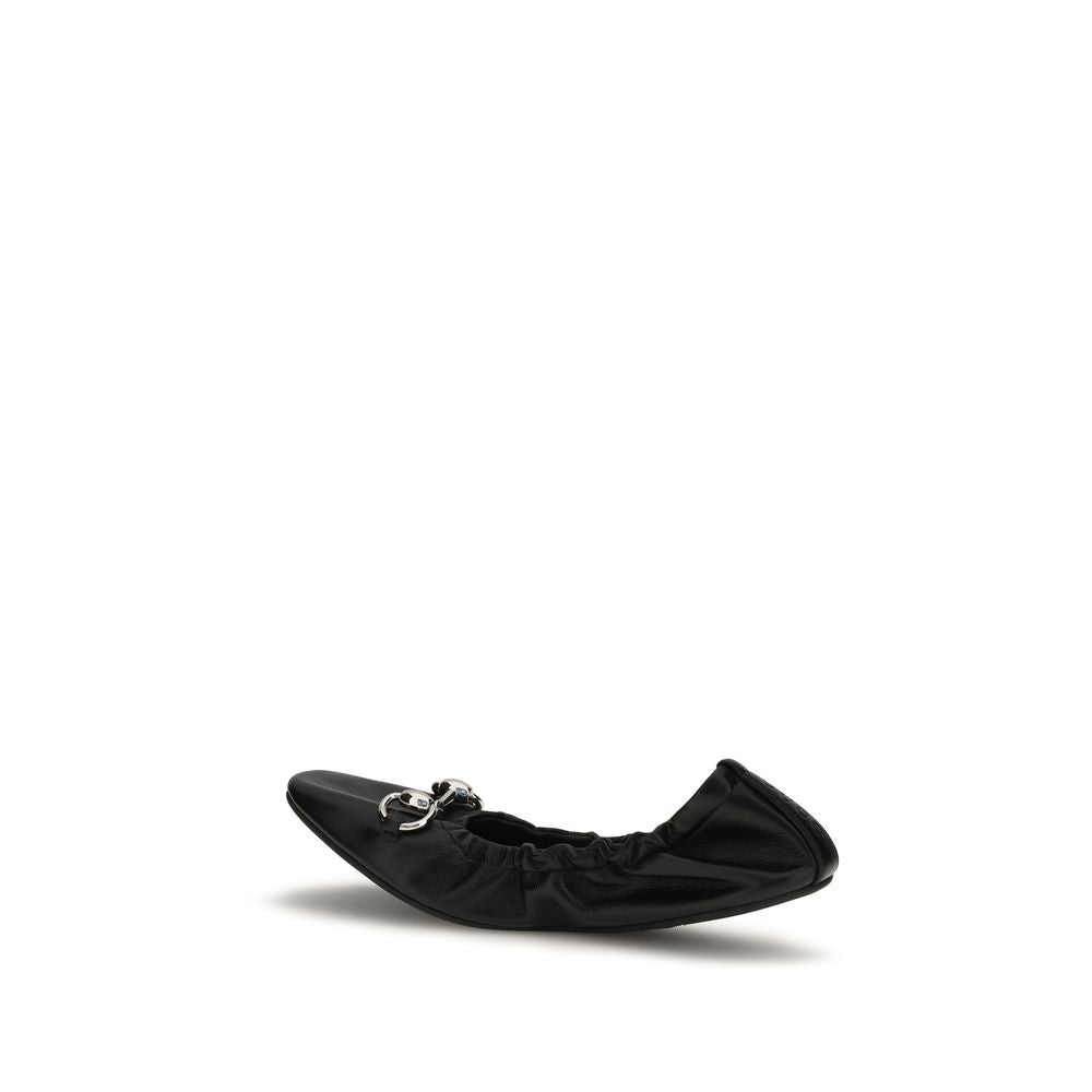 Gucci Black Ballet Flats