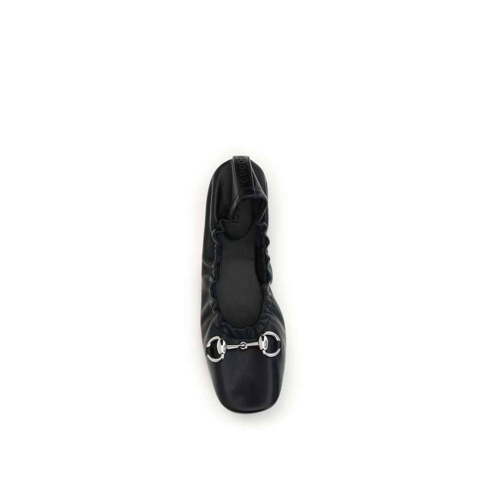 Gucci Black Ballet Flats