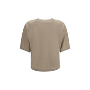 Brunello Cucinelli Beige Cashmere T-Shirt