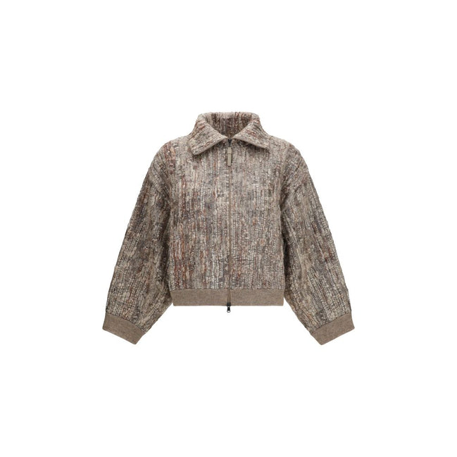 Brunello Cucinelli Beige Mohair Cardigan