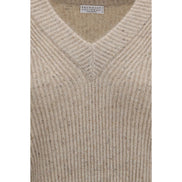 Brunello Cucinelli Beige Cashmere Sweatshirt
