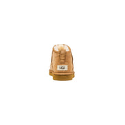UGG Beige Leather Classic Ultra Mini Ankle Boots