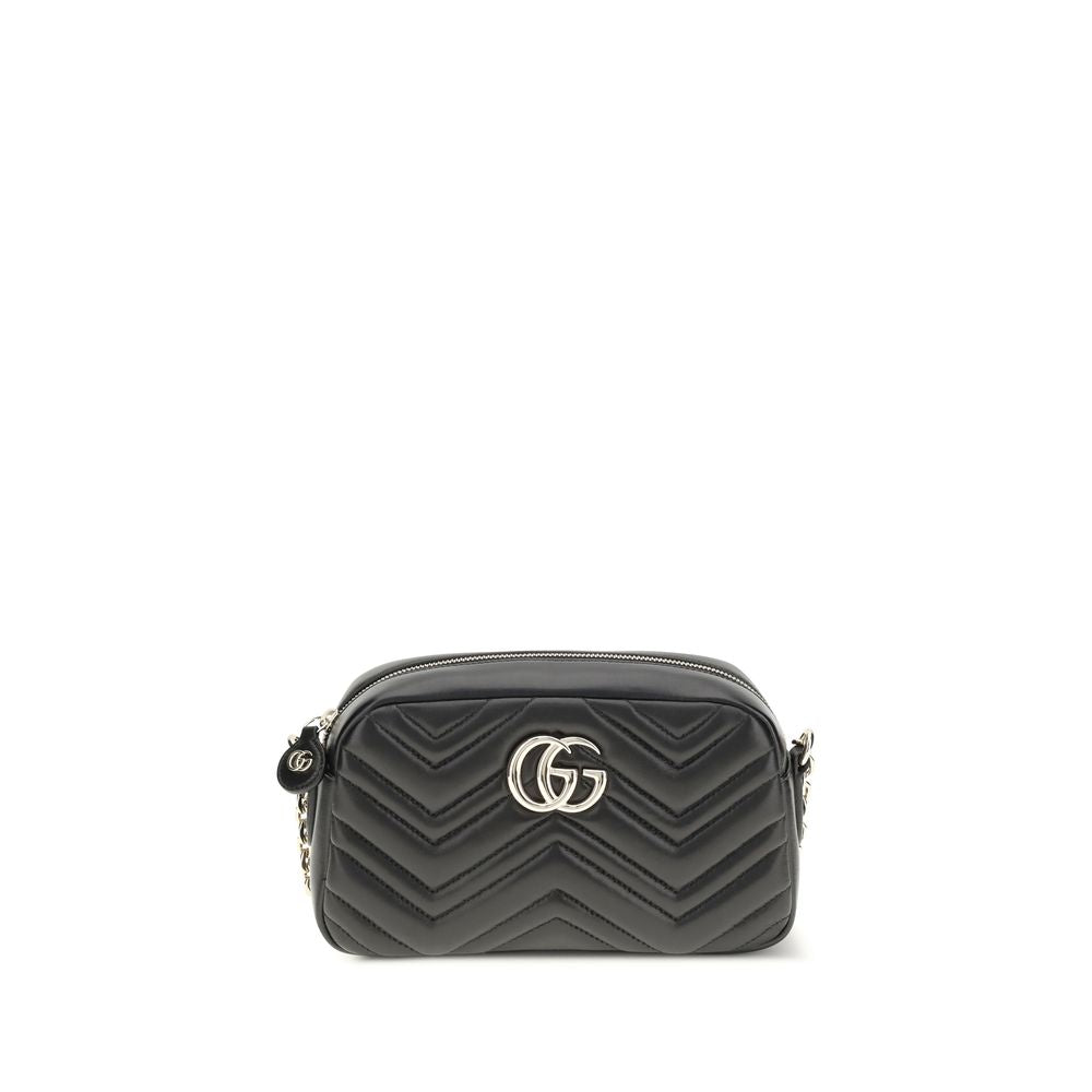 Gucci Black GG Marmont Shoulder Bag