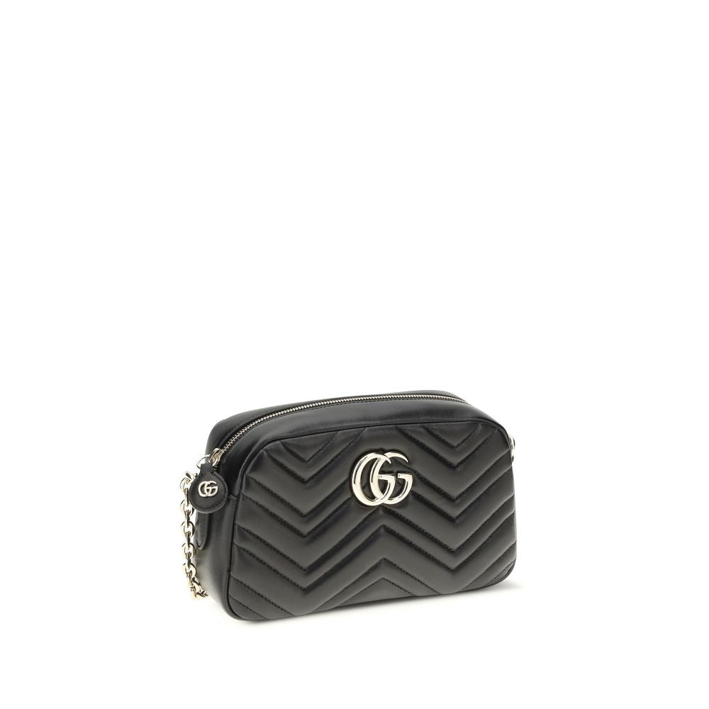 Gucci Black GG Marmont Shoulder Bag