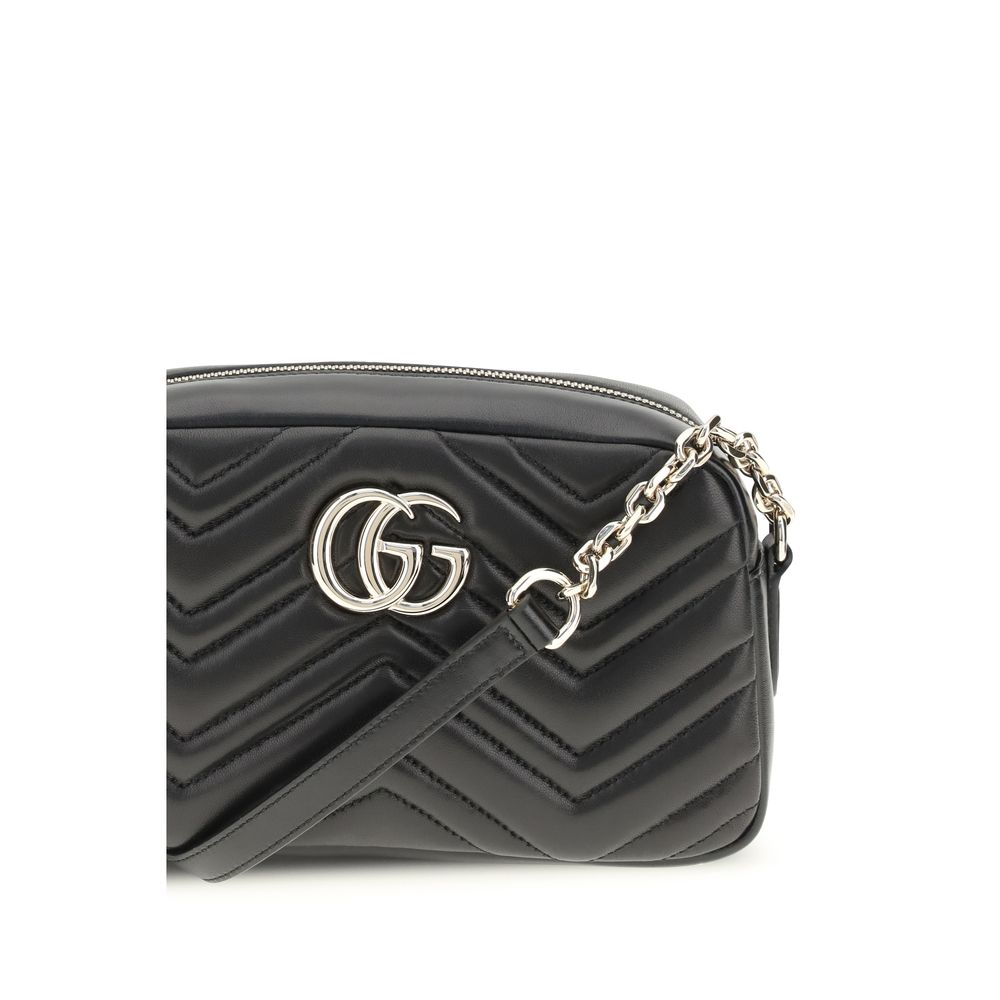 Gucci Black GG Marmont Shoulder Bag