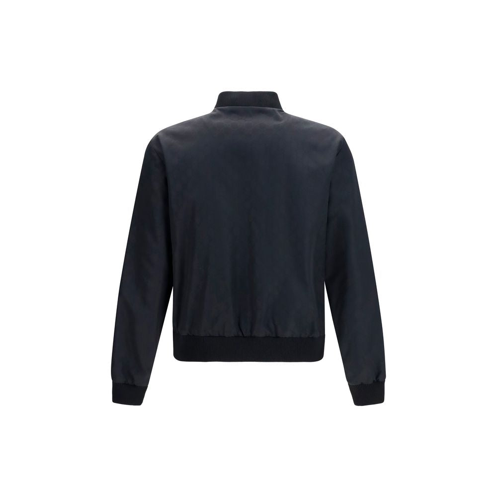 Gucci Black Nylon Bomber Jacket